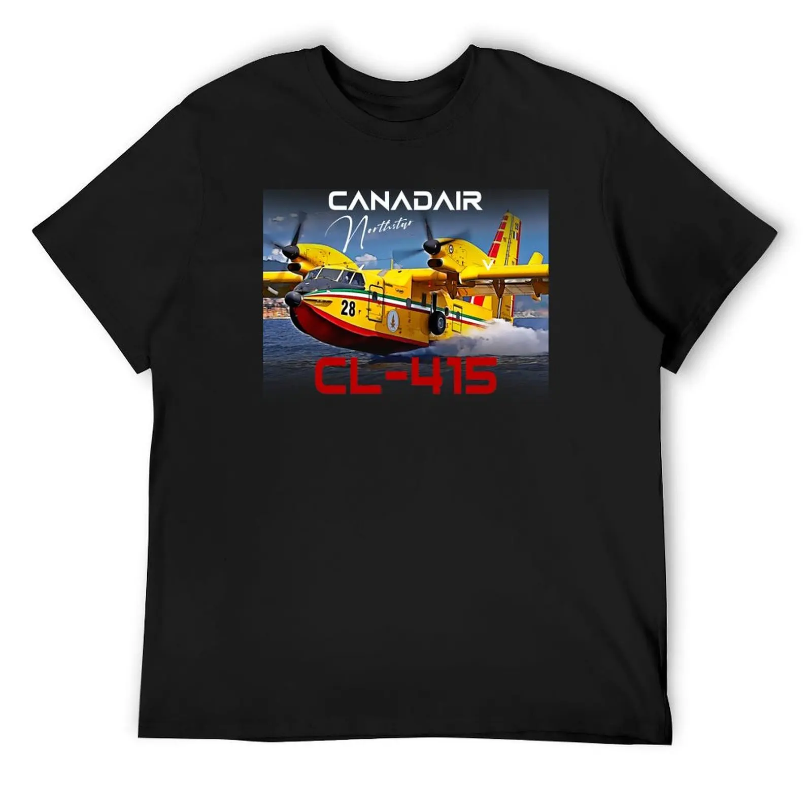 Canadair cl-415 Northstar firebomber Aircraft T-Shirt vintage graphic tee man clothes tees anime t shirts mens funny t shirts