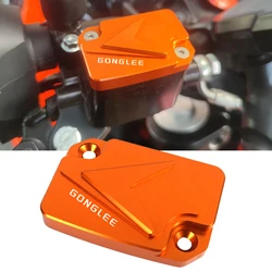 Aluminum Front Brake Fluid Reservoir Cap Cover Fuel Cap Pump Cover for KTM RC 390 390 Duke 2013-2023 250 Duke 2019-2022