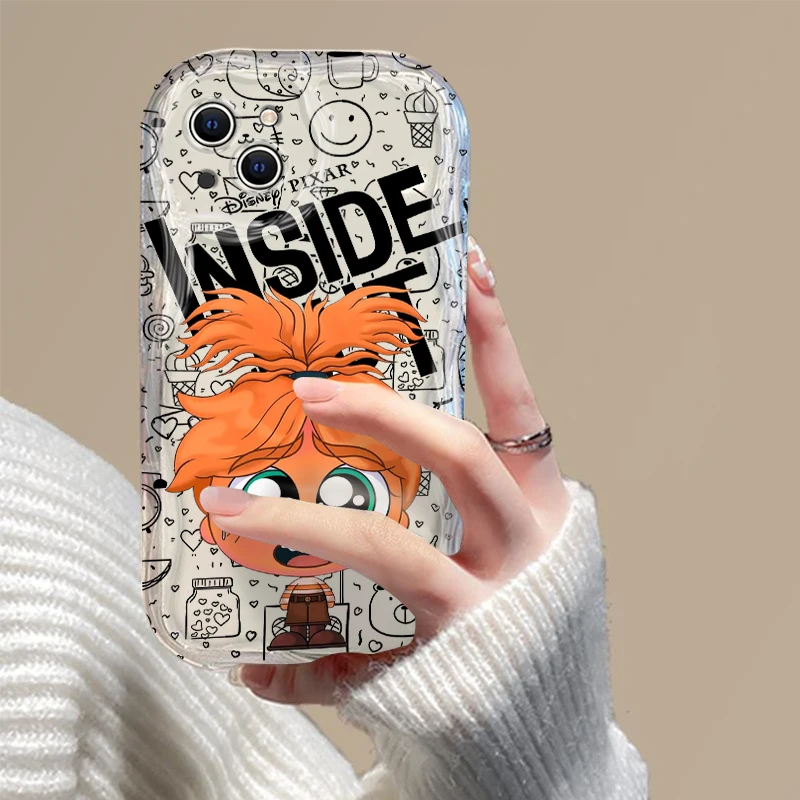 Inside Out 2 3D Wave Case For Xiaomi Redmi 13C 12 12C 10 10C 9 9C A1 A2 K50 K40 Note 13 12 11 10 Pro Plus 4G 5G Cover