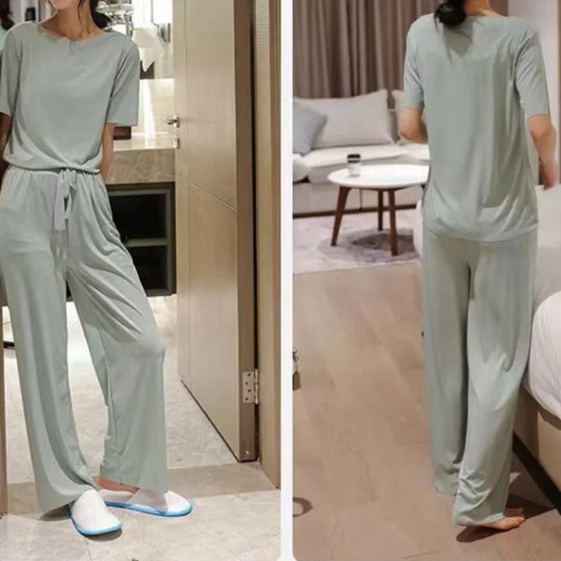 Autumn Winter Warm Flannel Fleecing Women Pyjamas Sets Thick Coral Velvet Long Sleeve Cartoon Sleepwear Thin Flannel Pajamas Set
