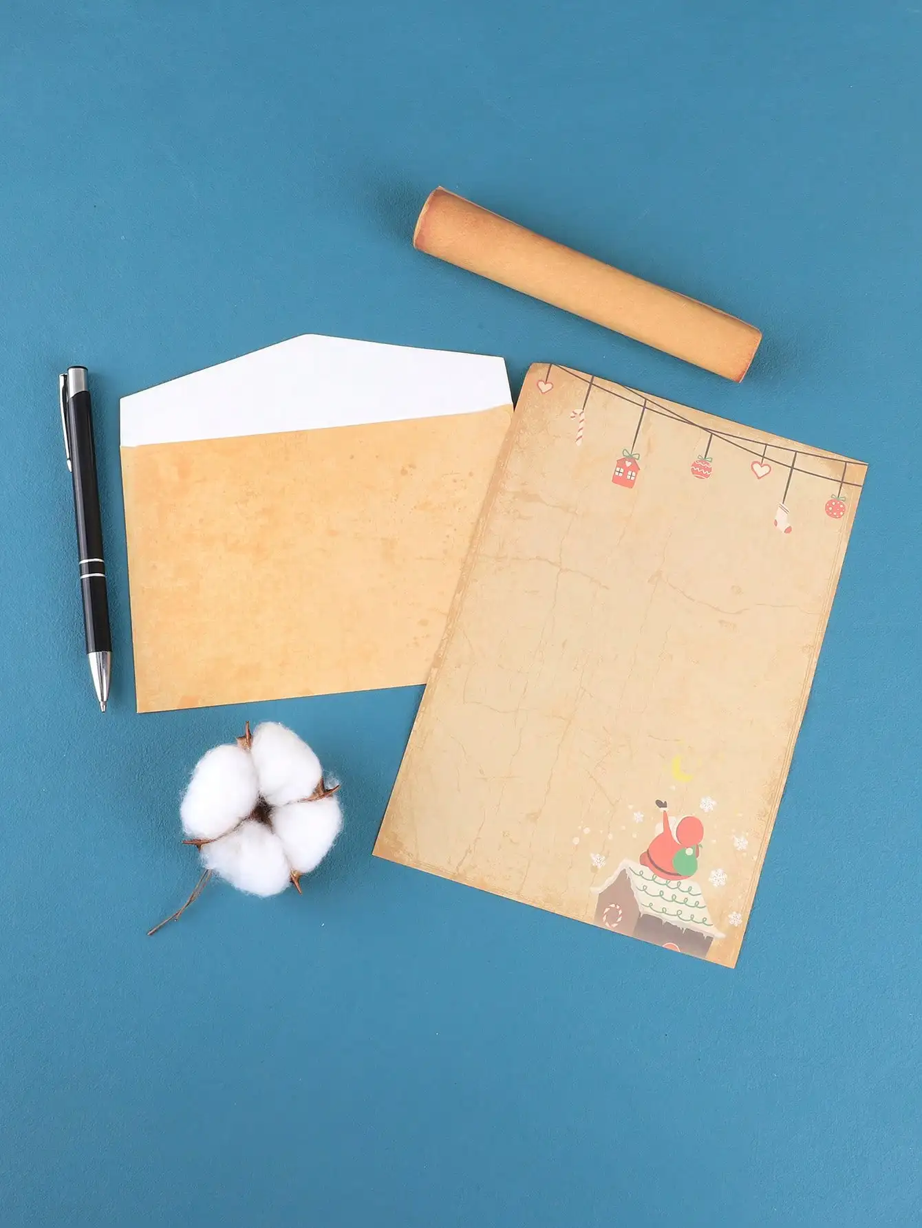 12-teiliges Set aus Weihnachtsgrußkarten und Umschlägen zum Senden von Wünschen und Weihnachtseinladungen an Freunde und Klassenkameraden – Detail 3