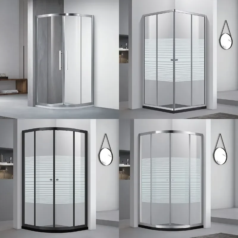 for  Pakistan Wholesale Tempered Glass Aluminum Frame Sliding Door Bathroom Full Shower Room Price