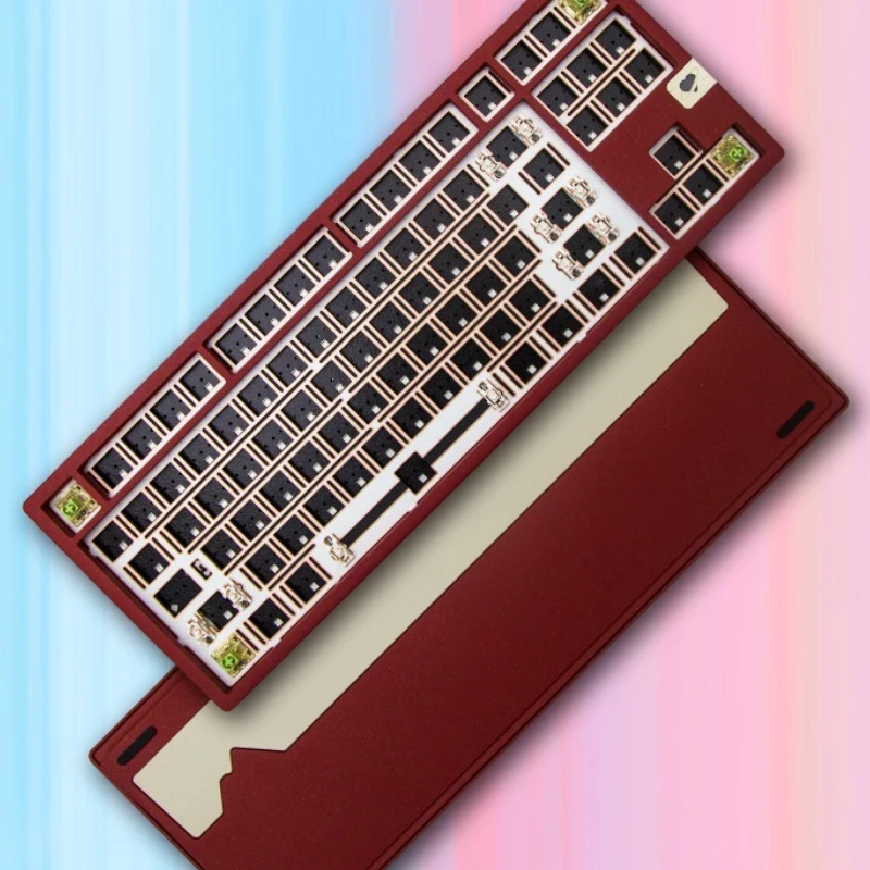 

SCC80 Keyboard Kit Customized Tri-Mode Hot-Swap 2.4G Bluetooth Wireless Aluminum Keyboard Kit Gaming Office Mechanical Keyboards