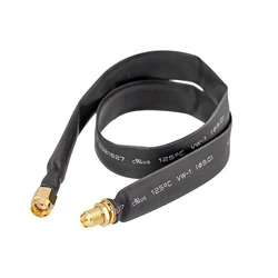 Flat Window/Door Pass Through RF Coaxial Cable Feed Thru RP-SMA Male TO Female Extension for Helium Miner LoRa Antenna