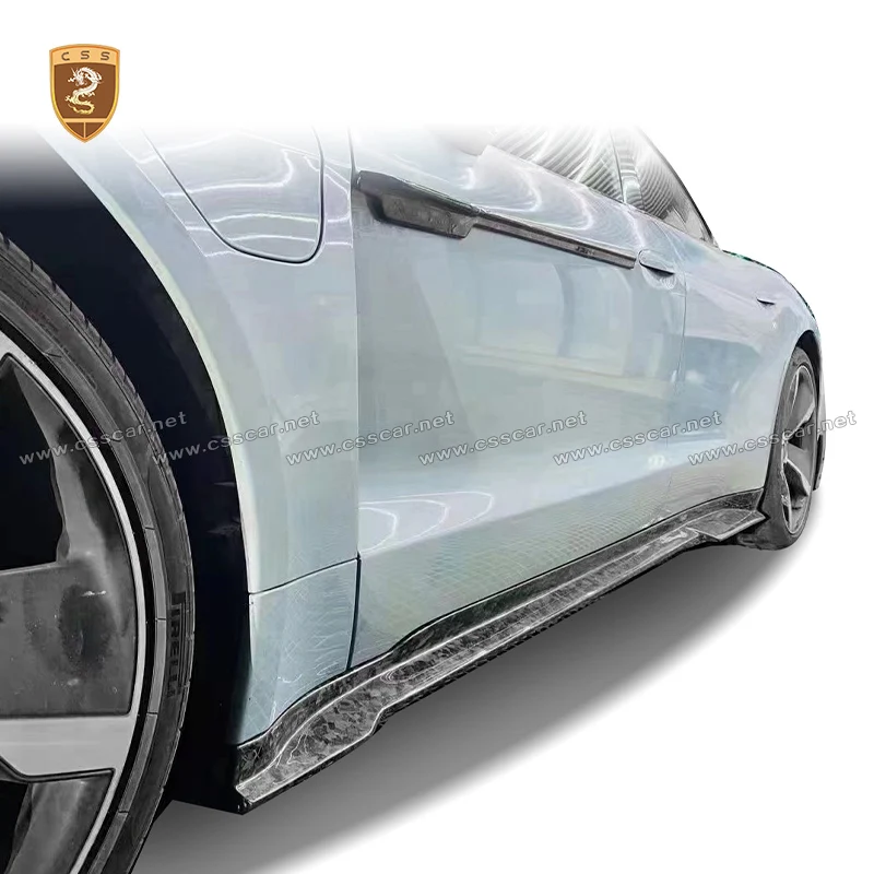 MSY Style Forged Dry Carbon Fiber Door Edge Guard Strip Protector Anti Scratch Exterior Styling Accessory For Porsche Taycan