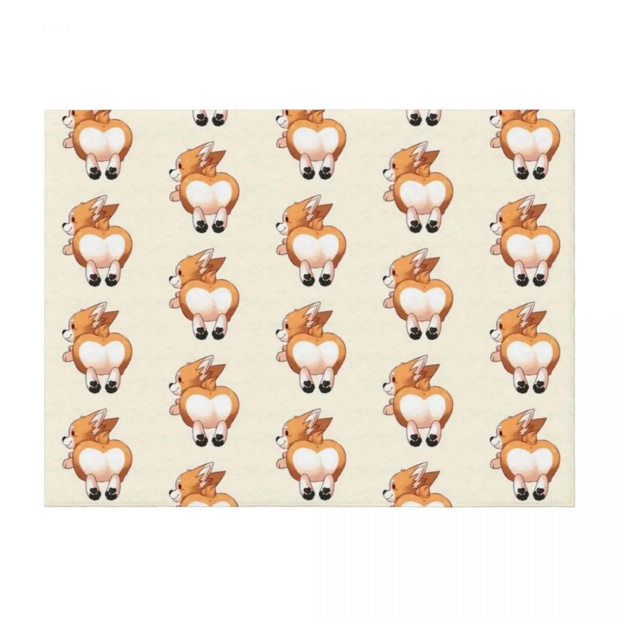 

Corgi Butt Throw Blanket Flannels warm for winter Multi-Purpose Comforter Blankets