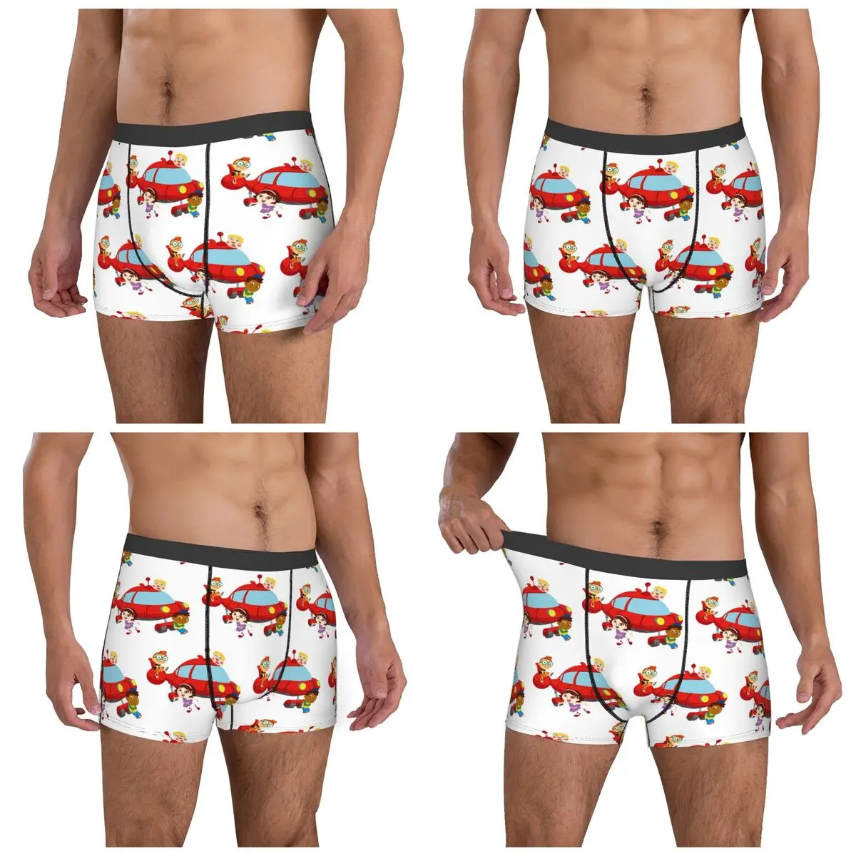 Boxer Underpants Shorts Little Einsteins Panties Men Ventilate Underwear for Homme Man Boyfriend Gift