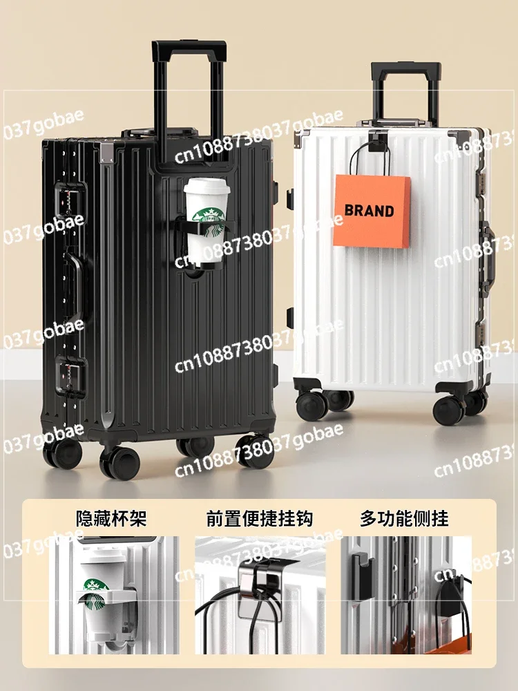 Suitcase Trolley Case Women's Large-capacity Travel Case Universal Wheel Male Student 24-inch Password Boarding Leather Case