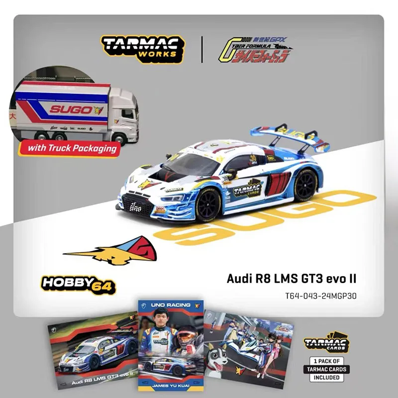 

TARMAC WORKS 1:64 Audi R8 LMS GT3 Evo II Macau GT World Cup Alloy Car Model