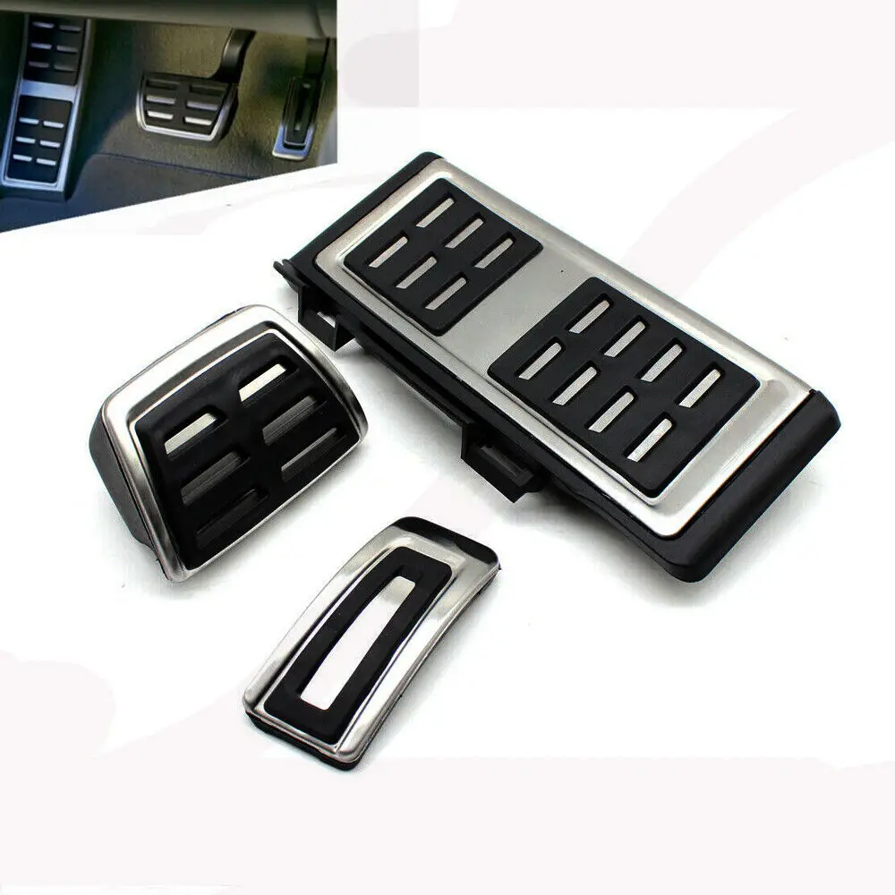 Car Pedals Cap Foot Rest Cover Accelerator Brake Clutch for VW Golf VII Estate 2013 /Audi A3 Convertible 2014