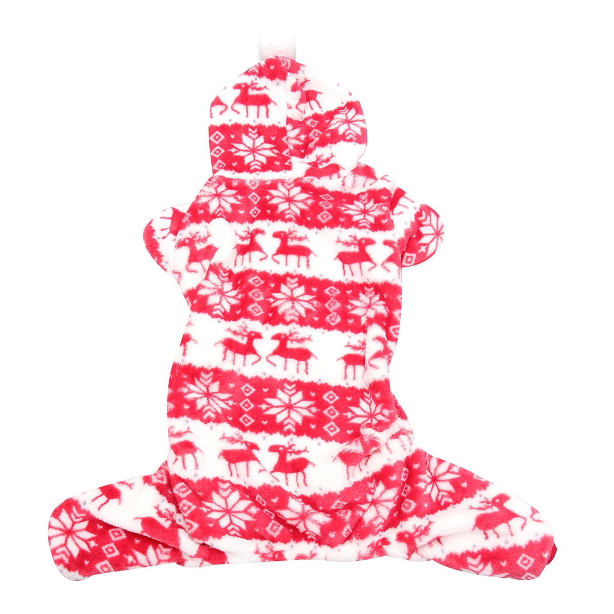 

Stylish Dog Winter Costume Warm Christmas Four Legs Dogs Clothes Christmas Deer Pet Clothes Red Size XL