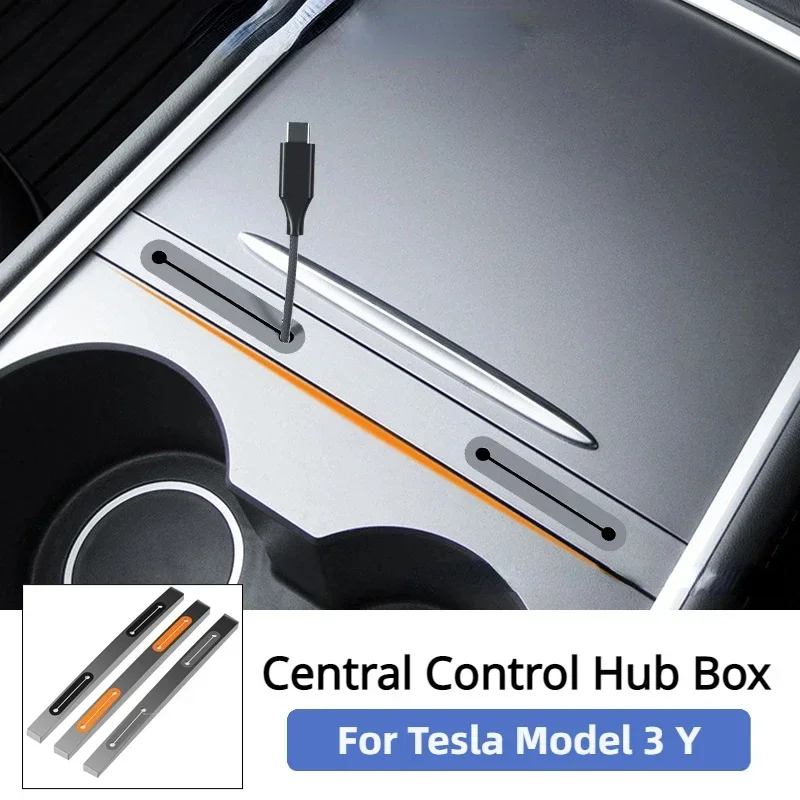 עבור tesla דגם 3 Y 3 Y מרכזי בקרה תיבת טלפון כבל טעינה קליפ תחנת עגינה sub נתונים מארגן אביזרים