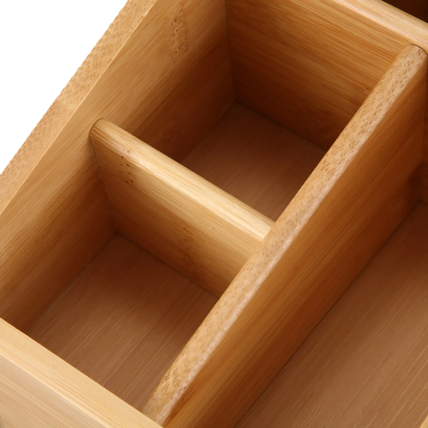 ABFU-Remote Control Holder Key Collection Cosmetics Receipt Inclusion Organizer Storage Box Wooden Box Organizer Box