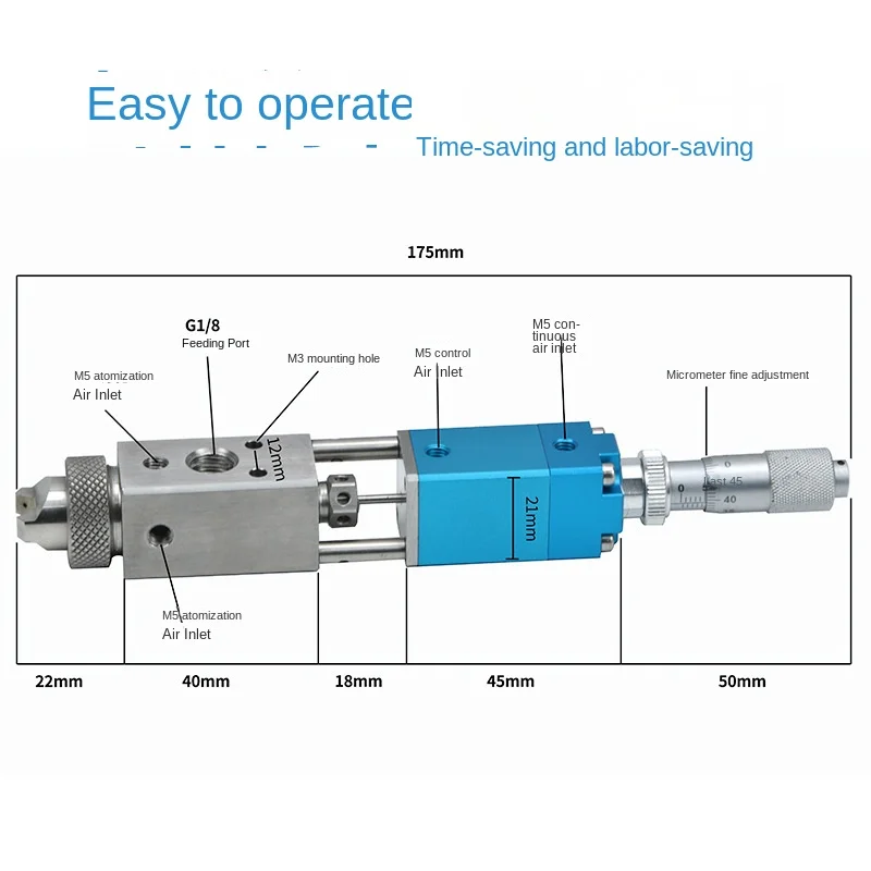 TS-21SP Low Viscosity Glue Spray Valve Dispensing Equipment Glue Chemical Glue Injection Dispensing Valve