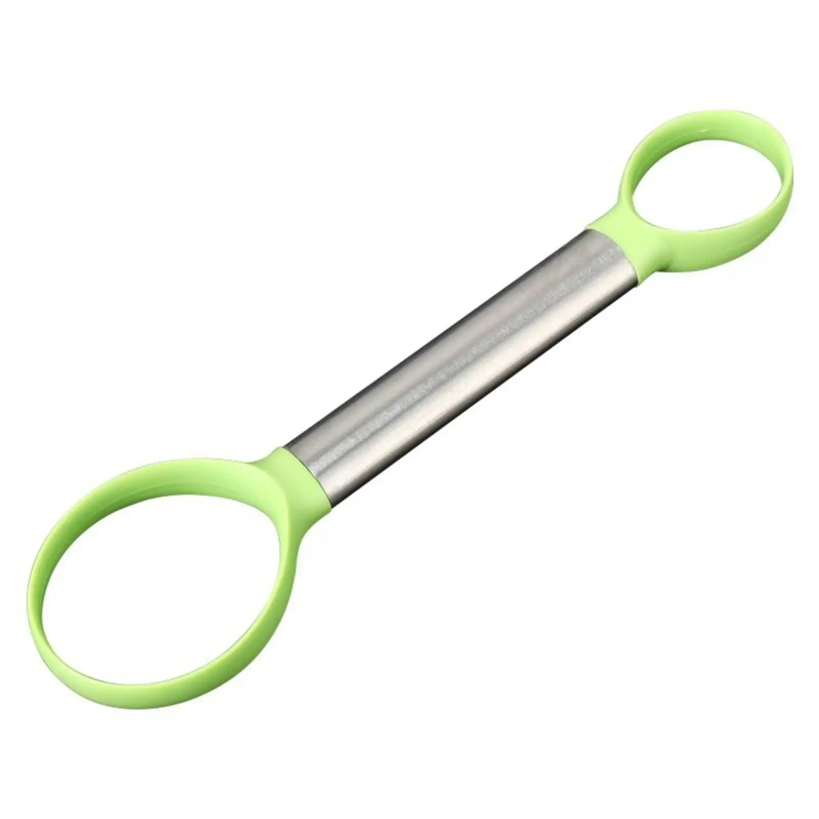 Multipurpose Industrial Scoop with Dual Loop Head for Fruit Salad Making Stainless Steel Melon Remover and Pulp Separator for