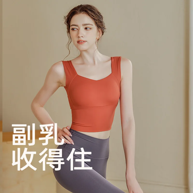 جديد قطعة واحدة كبيرة الحجم الرياضة الصدرية المرأة سترة الجري تجريب اليوغا الصدرية لباس خارجي النايلون