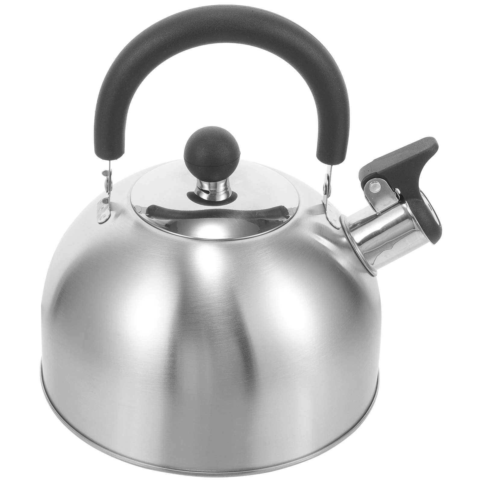 

Stainless Steel Whistling Kettle 2.5L Red Camping Stove Water Boiling Anti Scald H Vintage Tea Pot Stovetop Heater