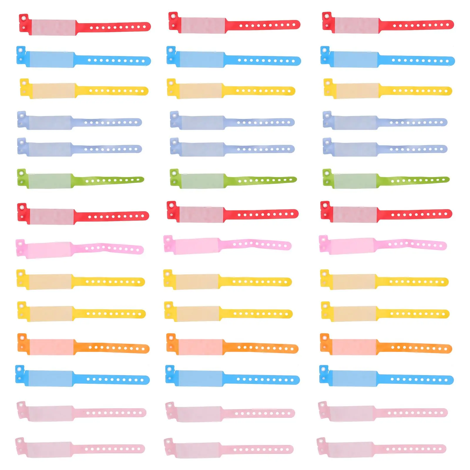 

100 Pcs PVC Wristband Reusable Waterproof Cartoon Bracelet Adjustable Anti Safety Identification Belt for Outdoor
