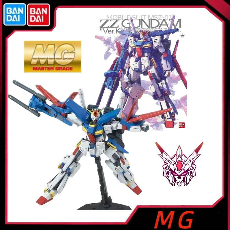 

В наличии Bandai Original Gundam MG 1/100 ZZ сборка моделей, коллекция праздничных подарков, украшения, фигурки меха, экшн-фигурки