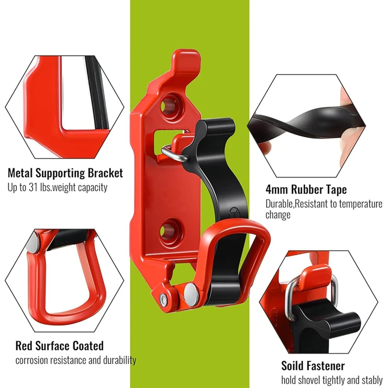 PORK-2Pcs مجرفة جبل لرف السقف جبل مجرفة جبل بين قوسين اكسسوارات جدار تصاعد تنوعا