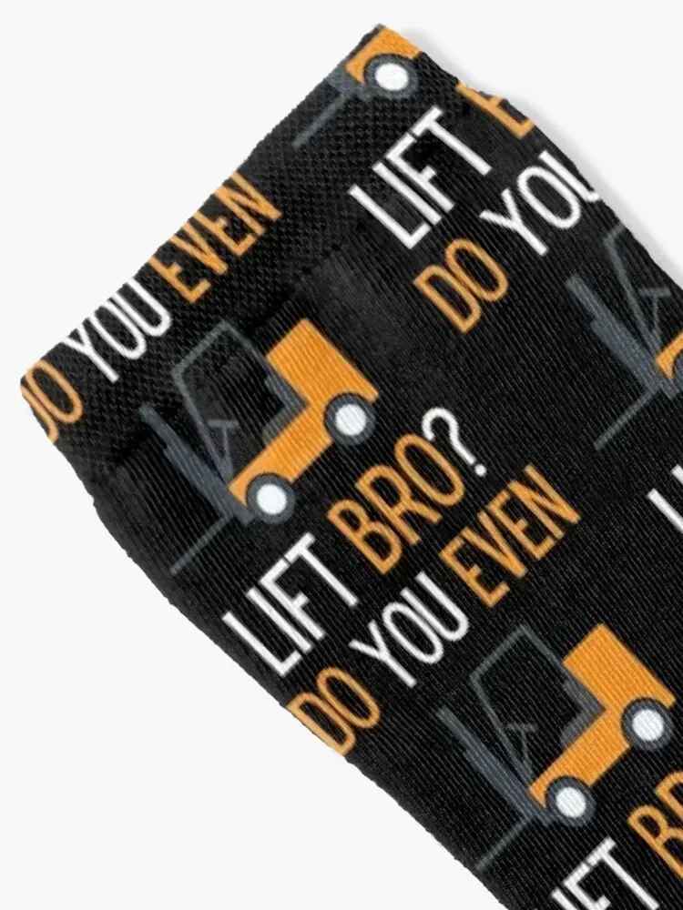 Do You Even Lift Bro? Forklift Operator Socks Soccer snow Socks Male Women's