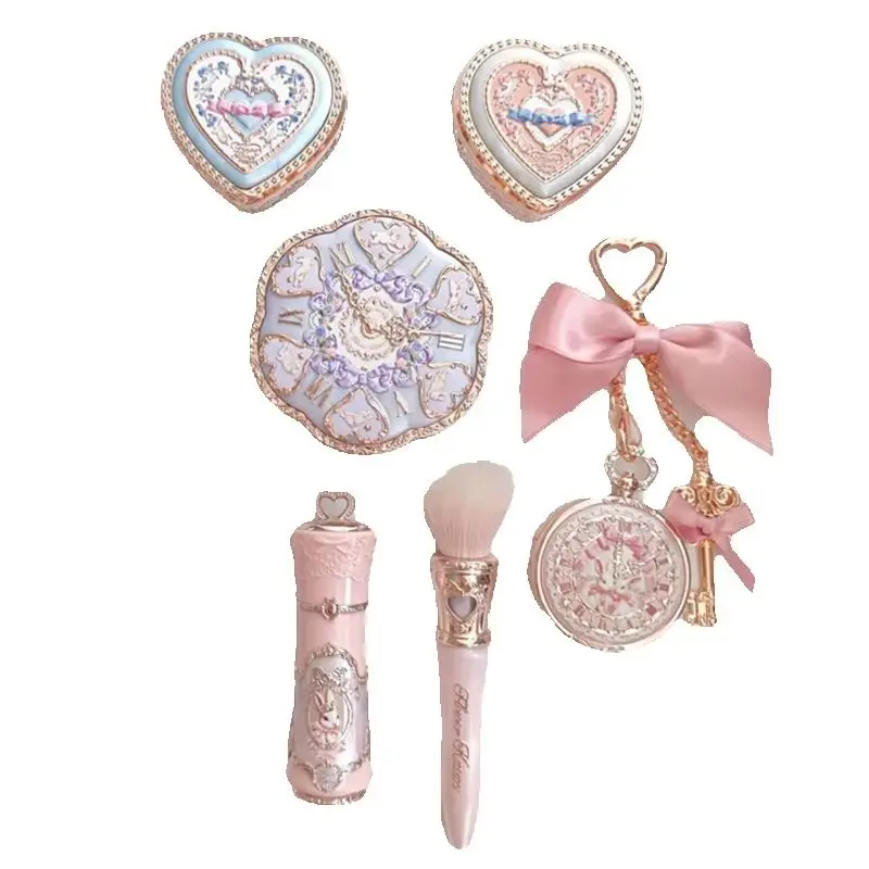 flower-knows-bunny-garden-4-piece-makeup-set-cushion-bb-creamliquid-lipstickeasy-apply-blush-waterproof-eyeliner-cosmetics-kit