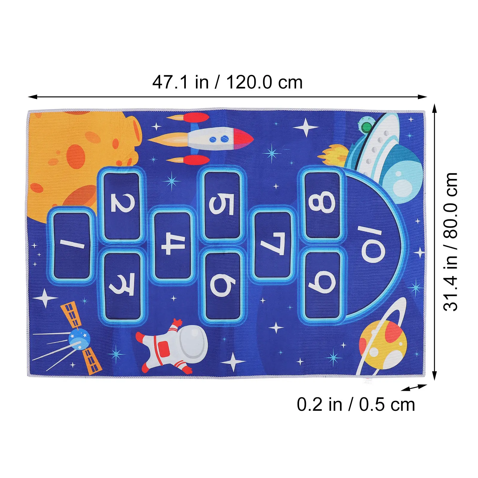 Educational Hopscotch Floor Mat Kids Cartoon Rug Learning Letters Numbers Play Mat Child Room Carpet Rug Carpet