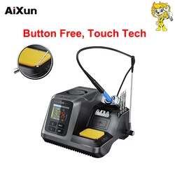 AIXUN T320 200W akıllı All-in-one lehimleme İstasyonu düğme-ücretsiz dokunmatik kontrol ile T245/T210 kolu ve İpuçları PCB BGA onarım aracı