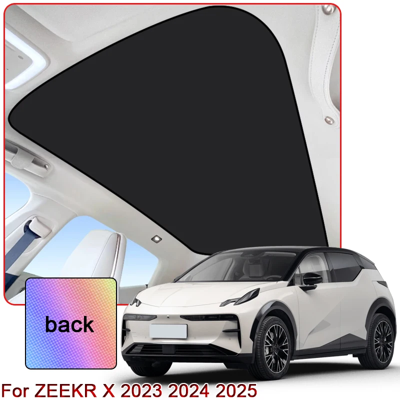 

Colorful Ice Crystal Car Roof Sunshade Fit For ZEEKR X 2023 2024 2025 Car Clip-on Sunroof Skylight Blind Shading Cover Accessory