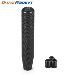 18CM Aluminum Carbon Fibre Style Gear Shift Knob Racing Car Universal Manual Transmission Shifter Lever Knob With three adapters