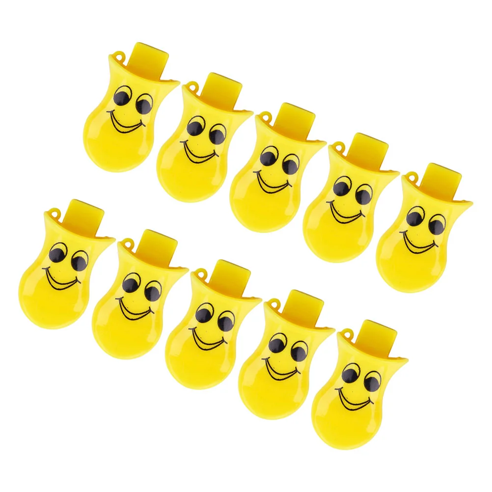 

10 Pcs Whistle Kid Toys Small Yellow Plastic Whistles Party Travel Kids