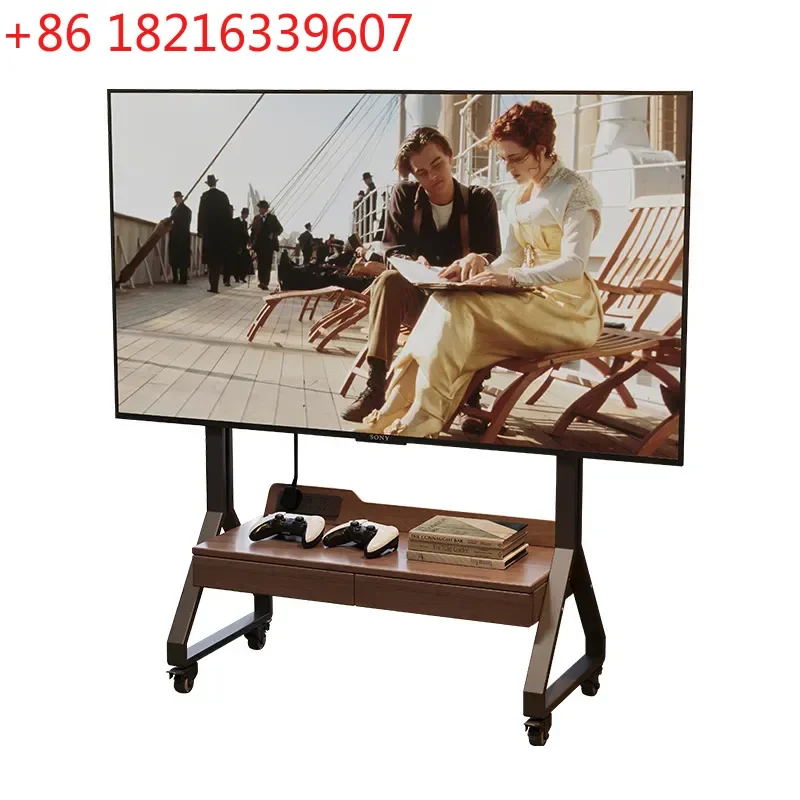 YAOSolid Wood Removable TV Cabinet Modern Simple Floor Standing Storage Unit with Drawers for Living Room Small Apartment Home