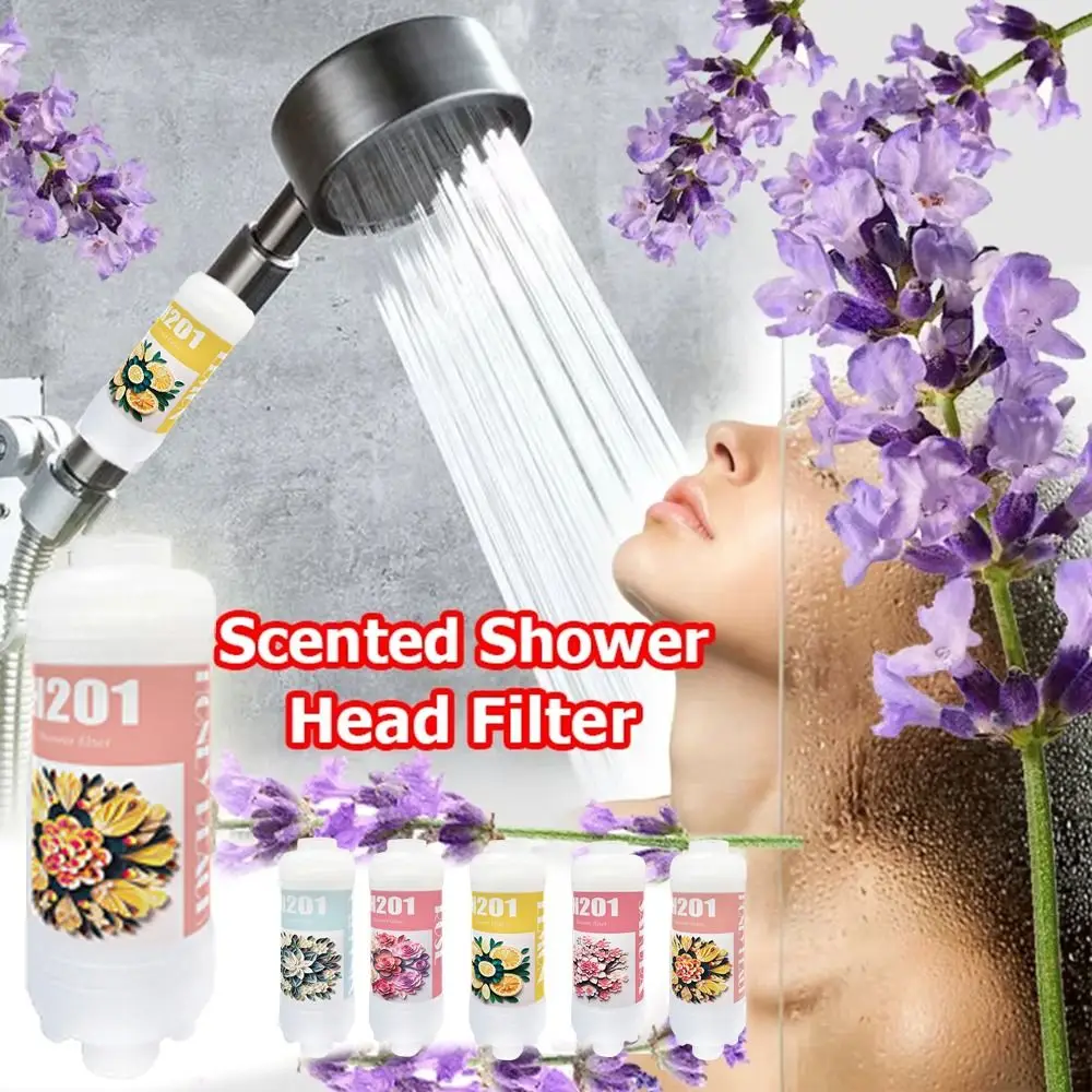 

Rose Shower Head Water Filter Dechlorination Anti-scaling Shower Scented Filter Impurities Mixed with Vitamin C