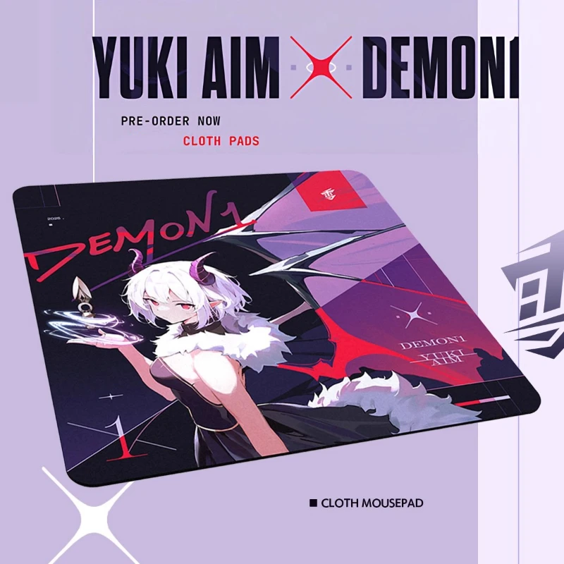 Yuki Aim X Demon1 Tempered Glass Mouse Pad Esports Games Smooth