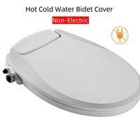 Non-Electric Cold and Hot Water Bidet Toilet Seat, Dual Nozzle System Toilet Cover, Cleaning Cover Toilet Lid Female Washing ﻿