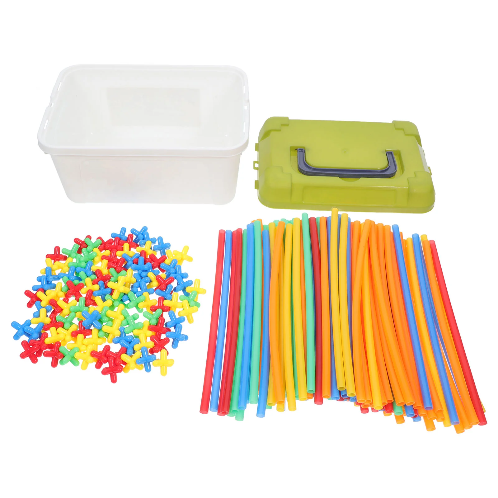 

Children's Straw Building Blocks Toy Children’s Toys Plastic Kids Playing Straws