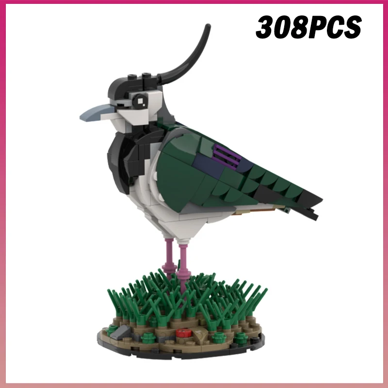 

308 шт. MOC-242376 Northern Lapwing птицы модель животного строительные блоки кирпичи креативная сборная игрушка для взрослых и детей подарок украшение