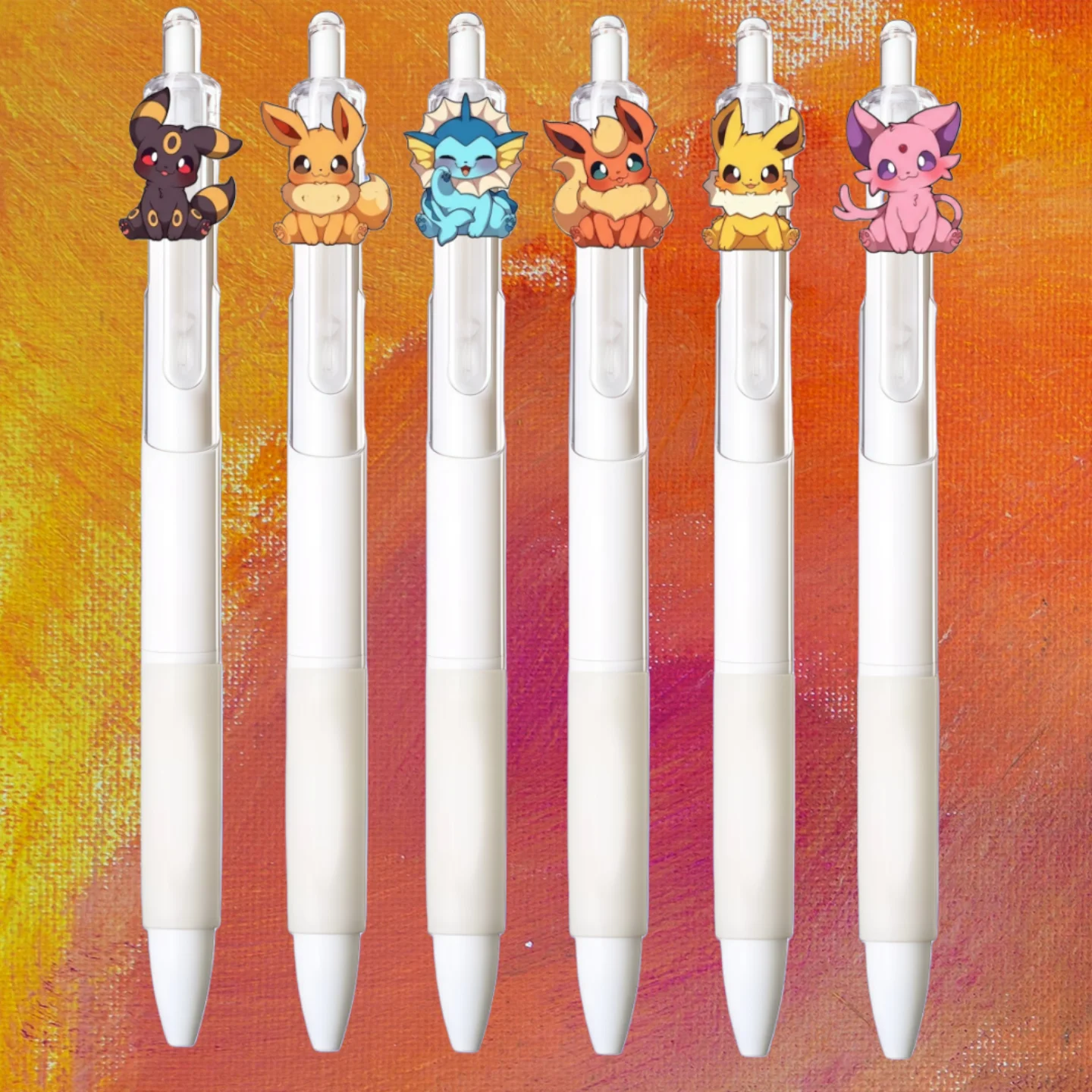 

Черная ручка с персонажами аниме: Умбреон, Глейсон, Лифеон, Иви, Сильвеон, Джолтеон, Вапореон, Эспеон. Ручка для ежедневного письма, учебные канцелярские принадлежности.