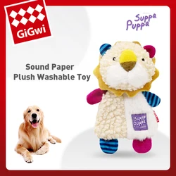 GiGwi Pet Toys Suppa Puppa Series Sound Paper Molar Teethvarious Dogs Sounding Plush Washable Bite Resistant Toy for Dog Puppy