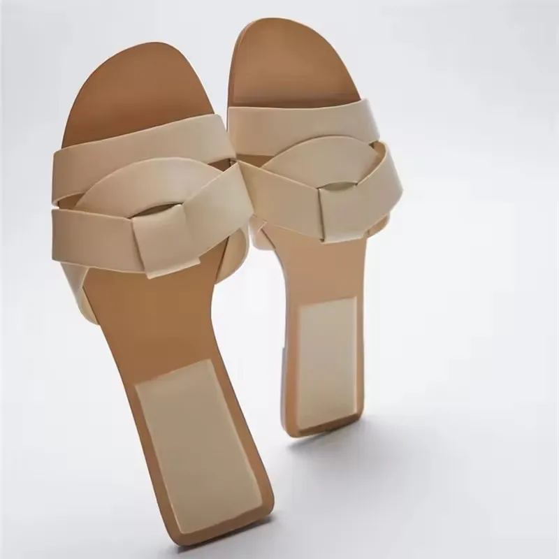 Genuine Leather Women's Flats Sandals - Casual Comfort