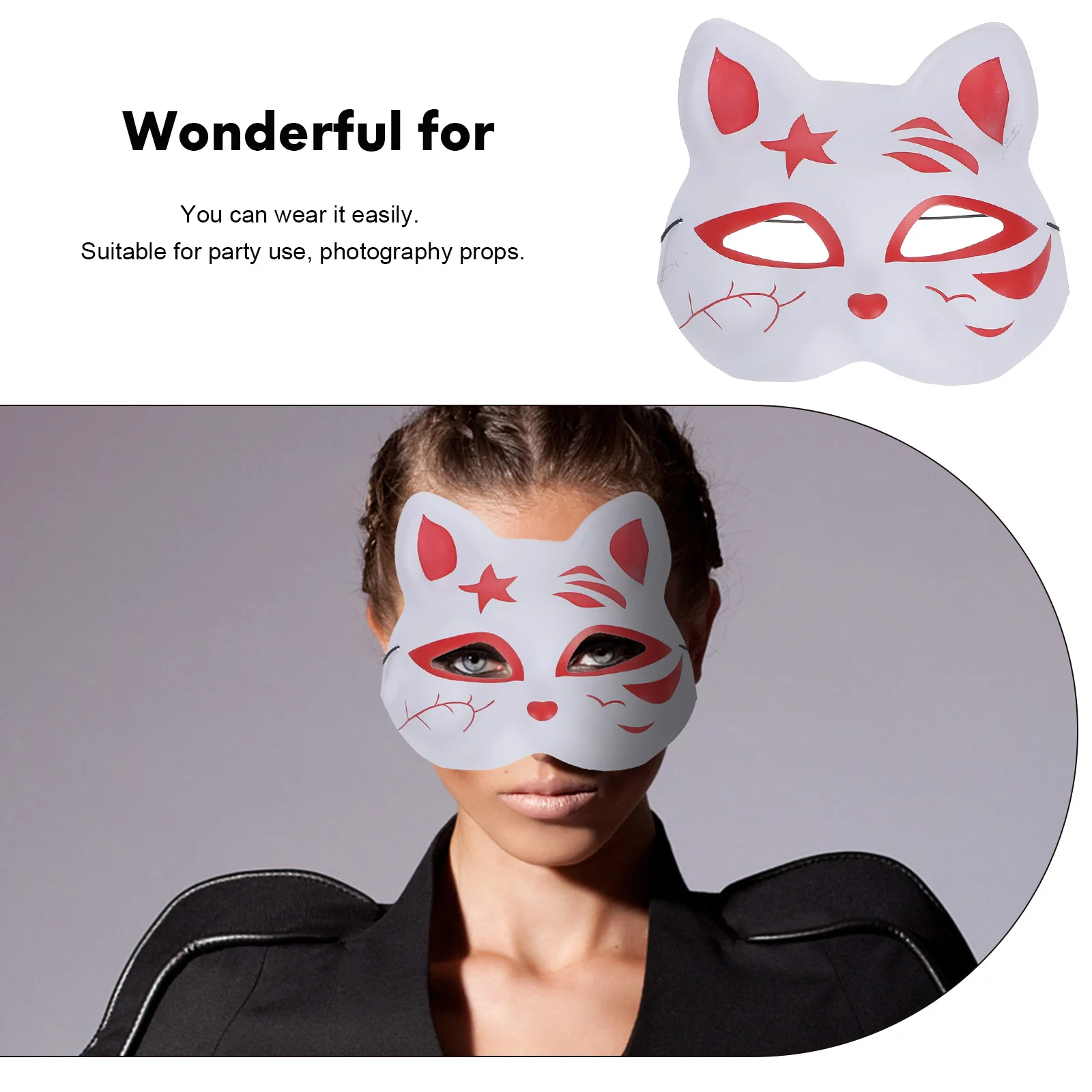 Cat Tassel Mask Cosplay Party Mask Props Party Supplies Style