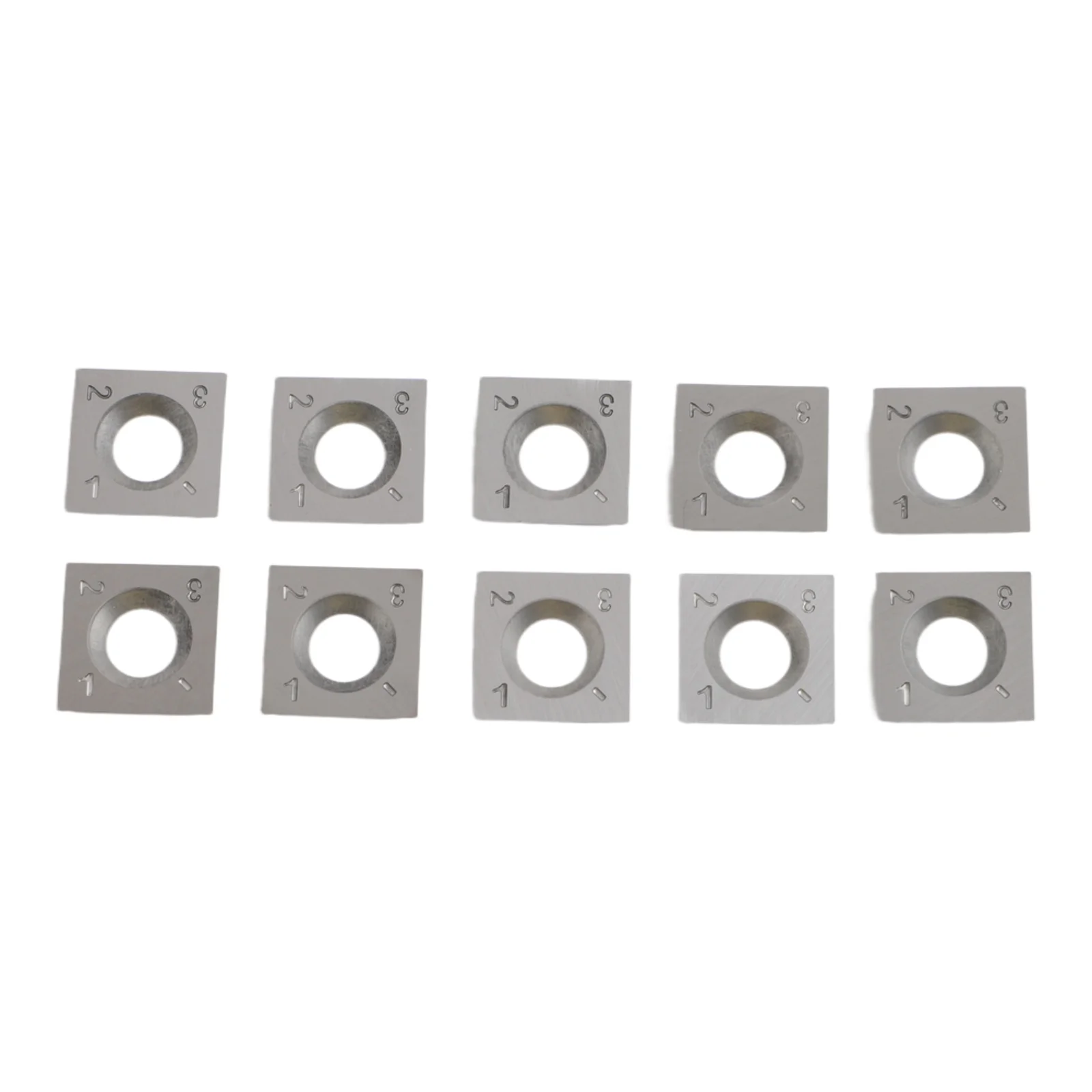 Portable Cutting Tools Carbide Blade Milling Operations 10 Pieces Set Compatible With Milling Machines For Double-sided Planer