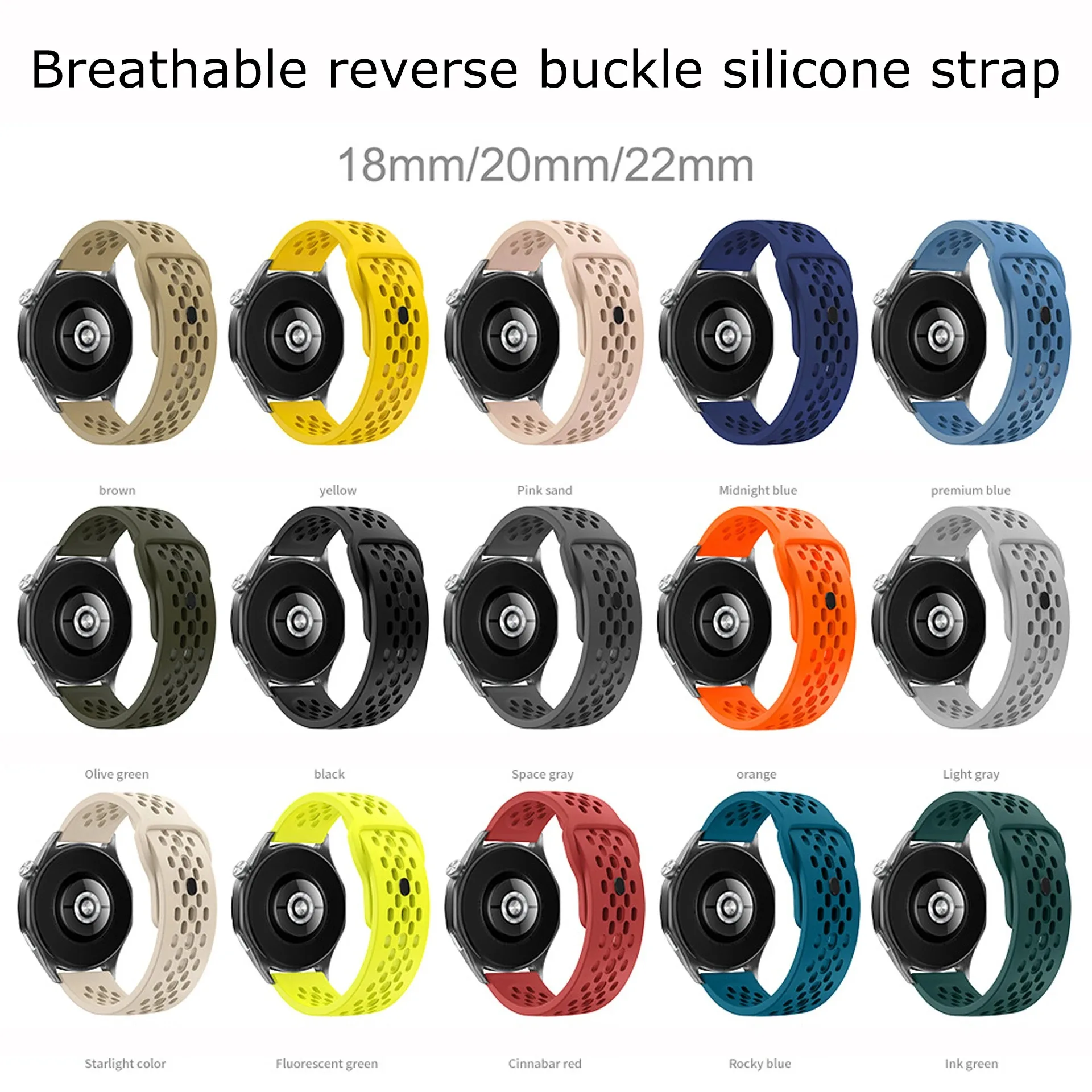 20 22mm Breathable Silicone Band For COROS PACE 4 3 2 Pro/APEX 4 42mm Sport Strap For COROS APEX Pro/APEX 2 Pro Bracelet Correa