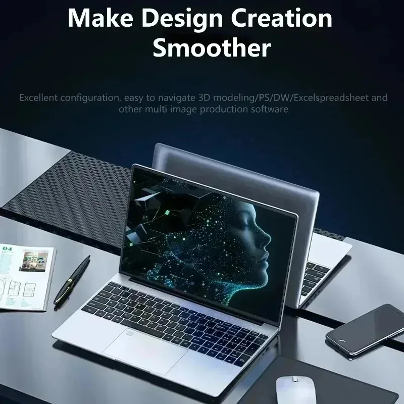 15.6' Intel Core I9 10980HK Windows 11 Pro Laptop Computer 32GB RAM 512GB 1TB 2TB SSD Portable Notebook PC Office Study Laptops view 5
