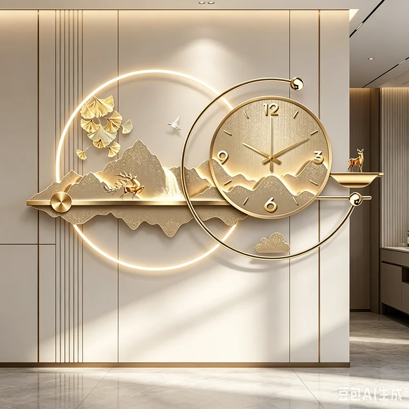 Big Size European Wall Clocks Modern Designer Aesthetic Creative Wall Watch Art Mural Relogio De Parede Living Room Decoration
