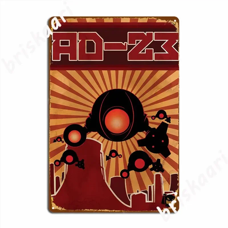 Ad23 Дрон Логотип Обложка Плакат Металлическая Табличка Настенный Декор Дизайн Фреска Клуб Оловянная Вывеска Плакаты