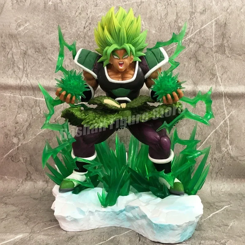 Gk Dragon Ball Broly Action Figure Statue PVC Collection Desktop Ornaments 25cm Anime Super Saiyan Fury Broli Figurine Model Toy