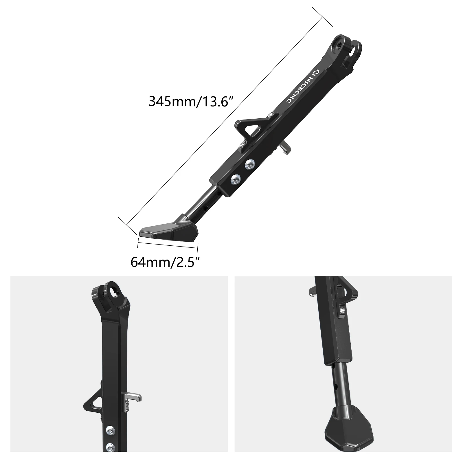 (EU-Lager) 2019-2024 Für Yamaha Tenere 700 Seitenständer 25-50mm Verstellbar T700 Tenere 700 Zubehör – Detail 3