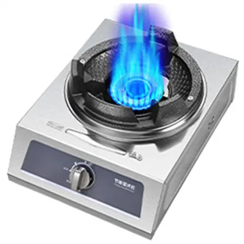 스테인레스 스틸 데스크탑 가스 쿠커, 고압 스토브, 단일 스토브, 볶음 튀김, 40KW 액화 가스 스토브