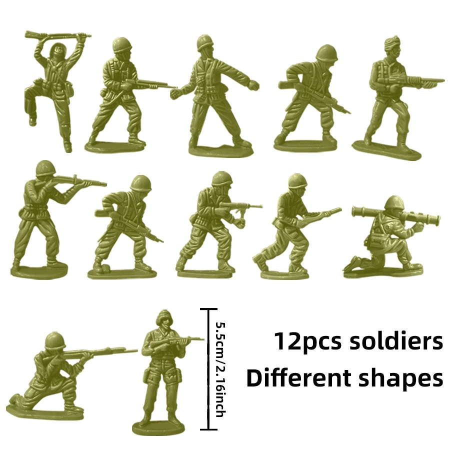 กองกําลังพิเศษ Navy ประกอบด้วย 12 ชิ้นทหารถังเครื่องบินรถหุ้มเกราะเด็กทหารของเล่นคริสต์มาสของขวัญ